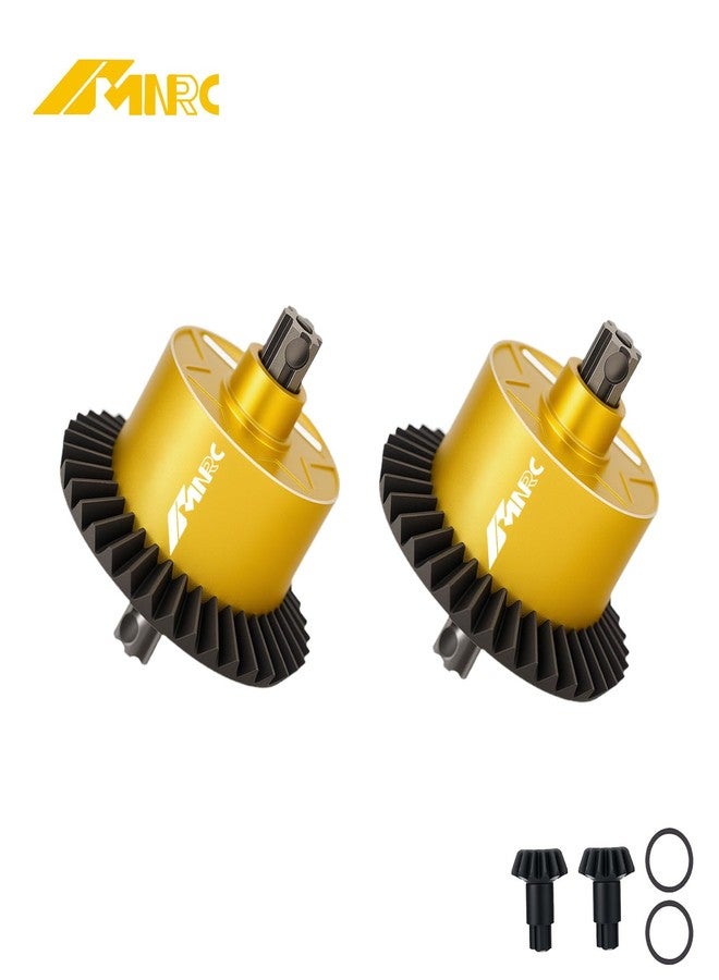 NMNRC 2PCS 37T 13T Gear Differential Diff for Arrma 1/10 Senton Vorteks Granite Bigrock 3S BLX Typhon Infraction 550 Mega Kraton Outcast 4S BLX Upgrades Part Yellow - Image 5